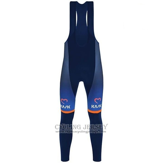 2019 Cycling Jersey Casteli De Pink Blue Long Sleeve And Bib Tight